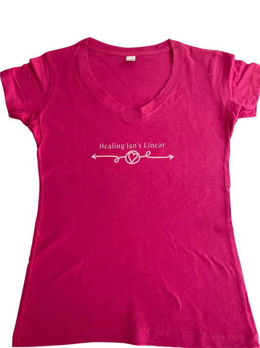 ealing Isn't Linear T Shirt for Women promoting resilience and self-growth